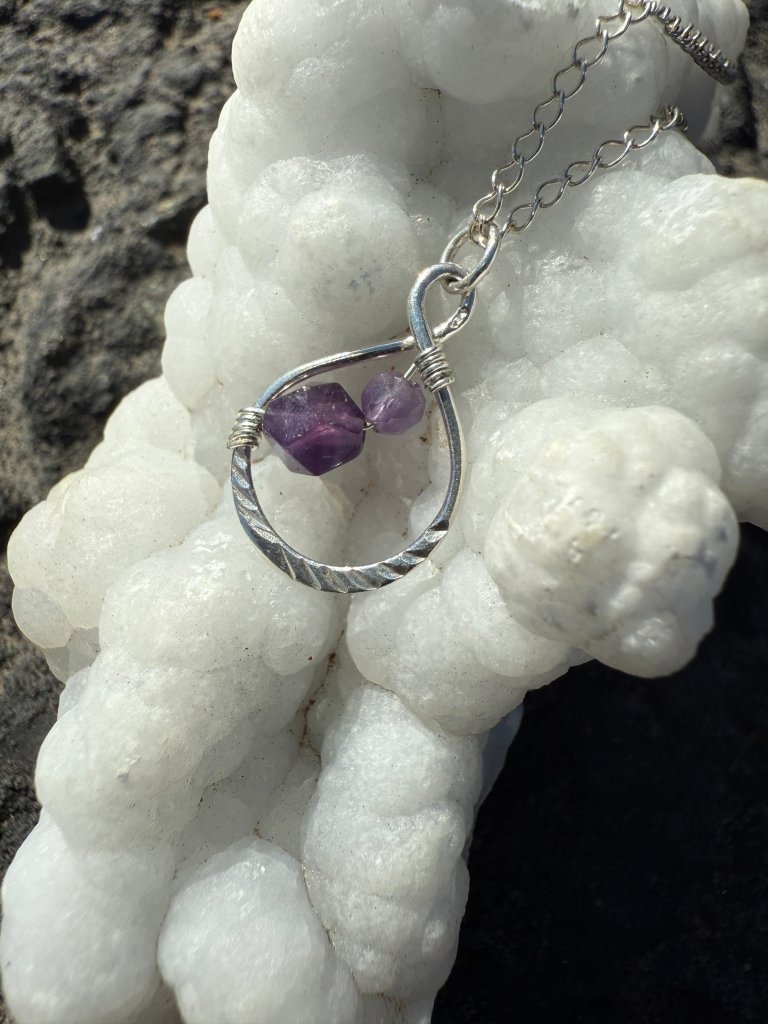 Ray Necklace Amethyst - Studio Selyn