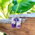 Load image into Gallery viewer, Small Batched Morado Opal Stone Drop Earrings - Studio Selyn
